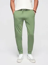 spodnie-meskie-dresowe-ze-sciagaczem-przy-nogawce-basic-jogger-zielone