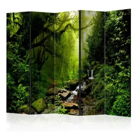 parawan-akustyczny-pokojowy-5-czesci-las-drzewa-wodospad-natura-225x172