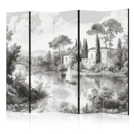 parawan-akustyczny-pokojowy-5-czesci-pejzaz-retro-rzeka-natura-boho-225x172