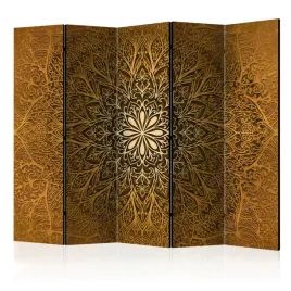 parawan-akustyczny-pokojowy-5-czesci-pomaranczowa-mandala-styl-boho-225x172