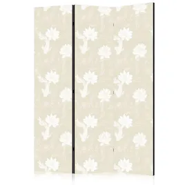 parawan-akustyczny-pokojowy-3-czesci-ryby-lilie-wodne-kwiaty-boho-135x172
