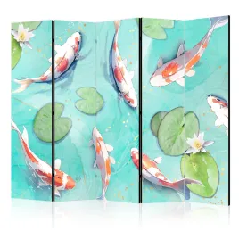parawan-dwustronny-pokojowy-5-czesci-ryby-koi-styl-boho-neufary-225x172