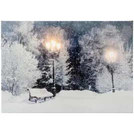 obraz-led-58x38cm-lawki-w-zimowym-parku