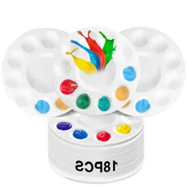 paleta-malarska-okragla-158-cm-biala-do-farb-akrylowych-zestaw-18-sztuk