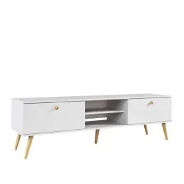 rtv-boho-170-cm-z-szufladami-na-wysokich-nogach-bialy-mat