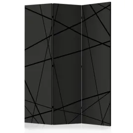 parawan-akustyczny-3-czesci-nowoczesne-czarne-linie-abstrakcja-3d-135x172
