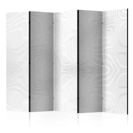 parawan-akustyczny-pokojowy-5-czesci-nowoczesne-biale-fale-efekt-3d-225x172