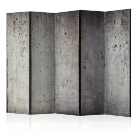 parawan-dwustronny-pokojowy-5-czesci-beton-mural-abstrakcja-loft-225x172