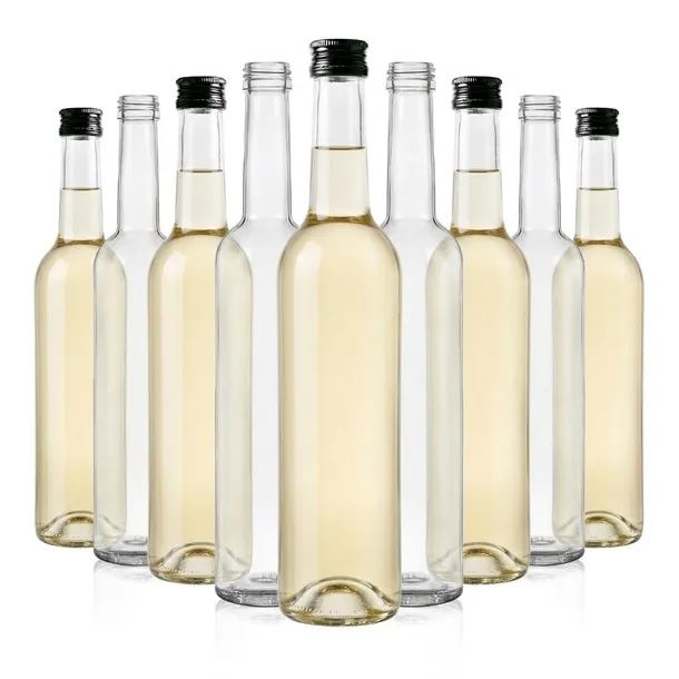 50x Butelki na nalewki oliwę FUTURA 350 ml z ZAKRĘTKAMI z grubego szkła