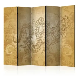 parawan-dwustronny-pokojowy-5-czesci-japonski-smok-zlote-ornamenty-225x172