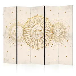 parawan-akustyczny-pokojowy-5-czesci-zlote-slonce-ksiezyc-styl-boho-225x172
