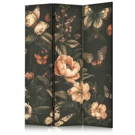 parawan-akustyczny-pokojowy-3-czesci-motyle-kwiaty-liscie-styl-boho-135x172