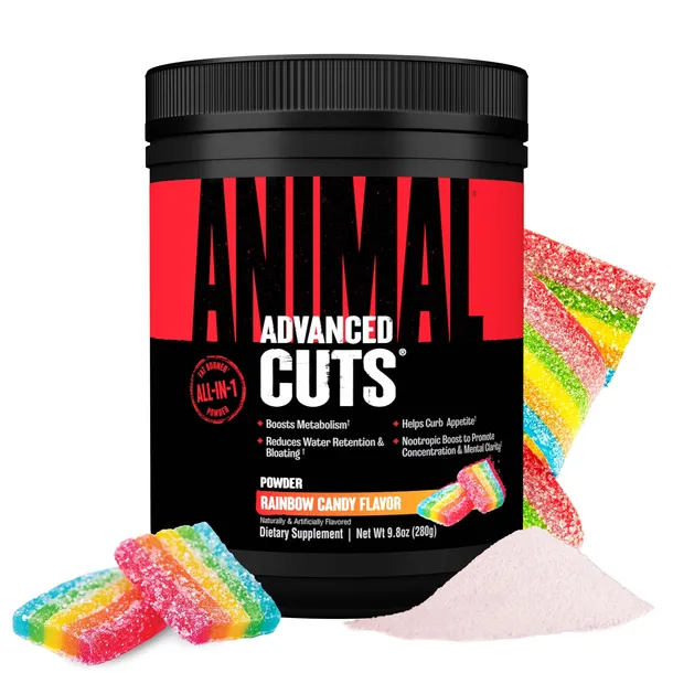 SPALACZ TŁUSZCZU redukcja Universal Animal Cuts Powder 280g rainbow candy