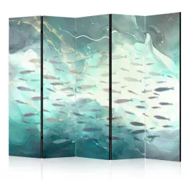 parawan-dwustronny-pokojowy-5-czesci-lawica-ryb-ocean-morze-boho-225x172