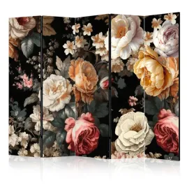 parawan-akustyczny-pokojowy-5-czesci-kwiaty-piwonie-styl-retro-3d-225x172