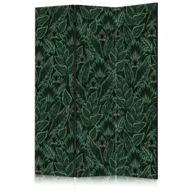 parawan-akustyczny-pokojowy-3-czesci-zielone-liscie-rosliny-boho-135x172