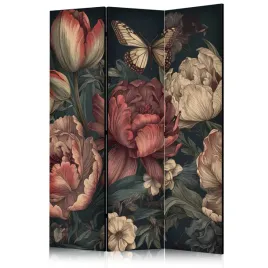 parawan-akustyczny-pokojowy-3-czesci-kwiaty-piwonie-peonie-boho-135x172