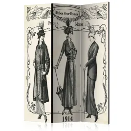 parawan-akustyczny-pokojowy-3-czesci-paryska-moda-sukienki-retro-135x172