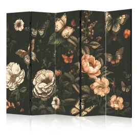 parawan-akustyczny-pokojowy-5-czesci-motyle-kwiaty-liscie-styl-boho-225x172
