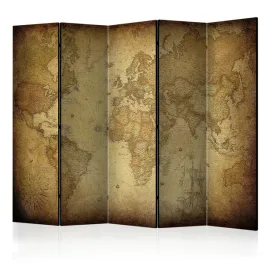 parawan-dwustronny-pokojowy-5-czesci-stara-mapa-styl-retro-swiat-225x172