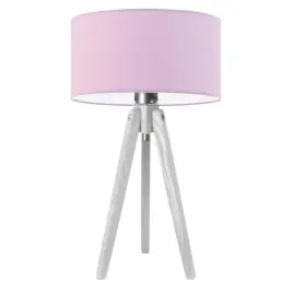 lampka-nocna-biurkowa-drewniana-stolowa-fioletowa-trojnog-abazur-led-e27