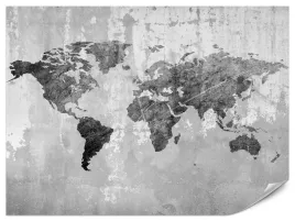 fototapeta-do-salonu-beton-nowoczesna-mapa-swiata-abstrakcja-loft-450x300