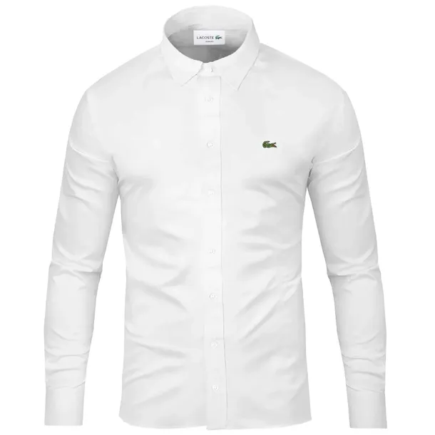 LACOSTE KOSZULA MĘSKA BIAŁA PREZENT r.M