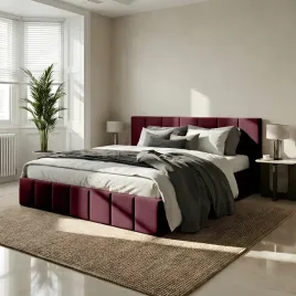 lozko-tapicerowane-do-sypialni-160x200-lozko-premium-z-pojemnikiem-bordowe