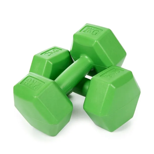 Hantle do ćwiczeń zestaw ciężarki hantelki 2x2kg molti