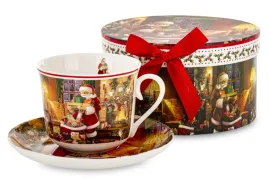 kpl-filizanka-talerzyk-lyzeczka-wielokolorowe-porcelana-zestaw-swiatecz