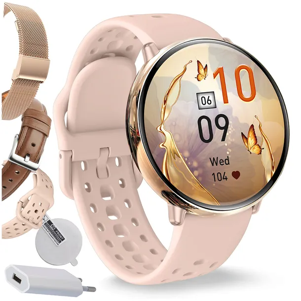 ZEGAREK SMARTWATCH DAMSKI Z FUNKCJA ROZMOWY GPS WODOODPORNY SPORT MENU PL