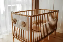 hi-little-one-organizer-przybornik-do-lozeczka-mouse-white-beige