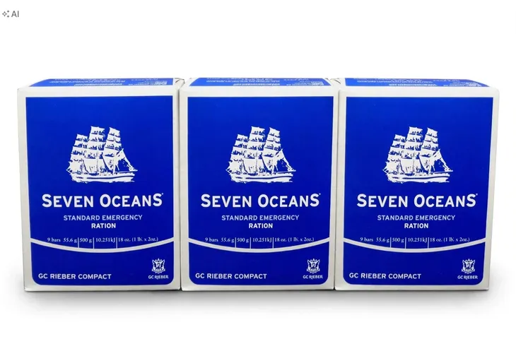 3x500g RACJE ŻYWNOŚCIOWE SEVEN OCEANS SURVIVAL OUTDOOR JACHT KAMPER NAMIOT