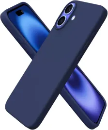 ornarto-etui-iphone-16-plus-67-silikonowe-granatowe-ochronne