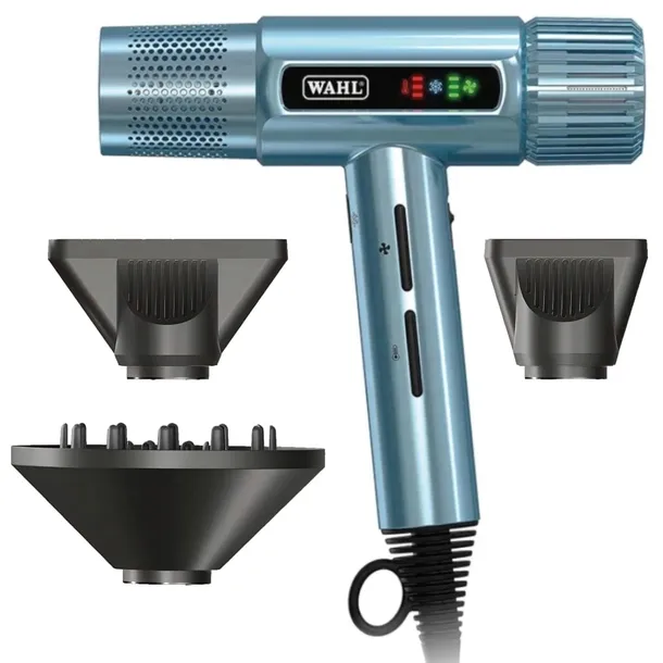 Wahl Vanquish blue niebieska Suszarka do włosów 1600W z jonizacją dyfuzorem