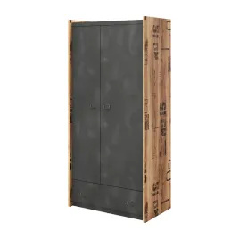 szafa-mlodziezowa-dwudrzwiowa-fargo-fg-02-swierk-alpejski-raw-steel-90x191