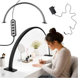 lampa-kosmetyczna-led-bezcieniowa-biurkowa-do-manicure-paznokci-luk-czarna
