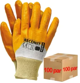 rekawice-robocze-pomaranczowe-reconit-100-par-10-xl