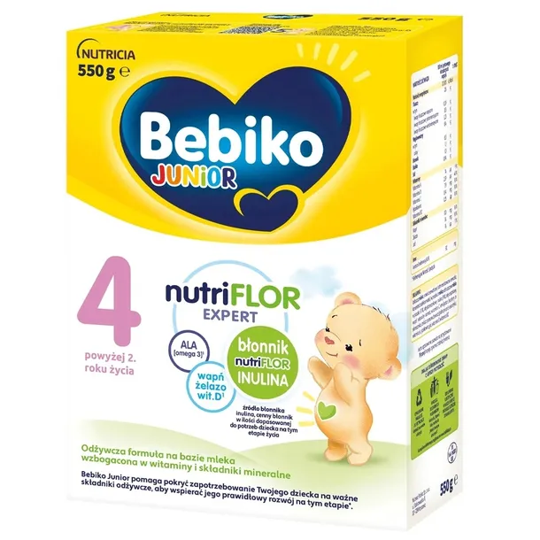 Bebiko Junior 4 Nutriflor Expert Odżywcza Formuła Na Bazie Mleka 550g