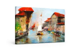 impresja-obraz-na-plotnie-gdansk-port-zaglowka-70x80