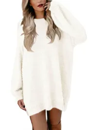 sukienka-mini-luzna-bezowa-xl-sweter-pink-queen-damska