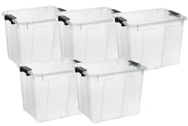 plast-team-pojemnik-z-pokrywa-zestaw-5-x-home-box-40-l-transparentny