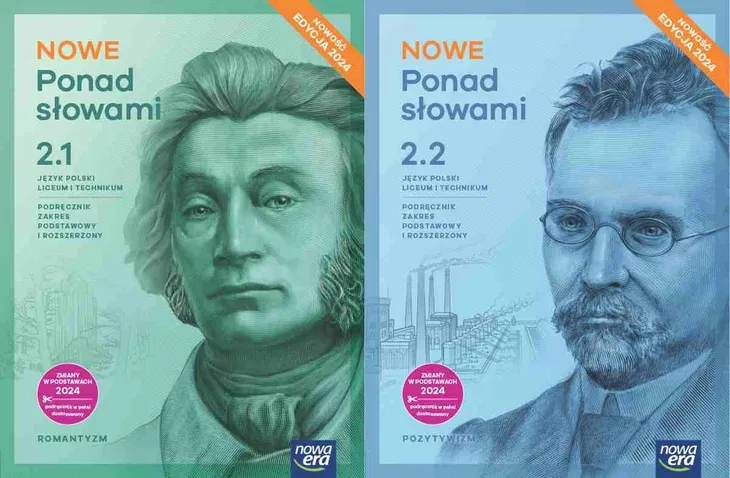 PAKIET 2X NOWE PONAD SŁOWAMI 2.1 + 2.2 - 2 KLASA LIC. I TECH. - KOMPLET