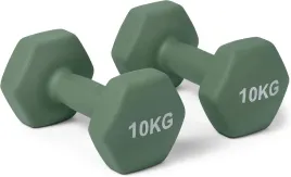 hantle-neoprenowe-amazon-basics-2x10-kg-szesciokatne-oliwkowe