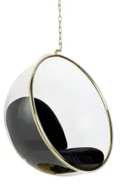 fotel-wiszacy-bubble-gold-velvet-poduszka-czarna
