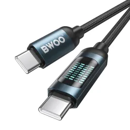 kabel-przewod-usb-c-usb-c-1m-60w-z-wyswietlaczem-led-pleciony-czarny
