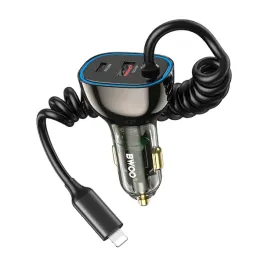 30w-ladowarka-samochodowa-pd-cc96l-1x-usb-c-1x-usb-z-kablem-lightning-szara
