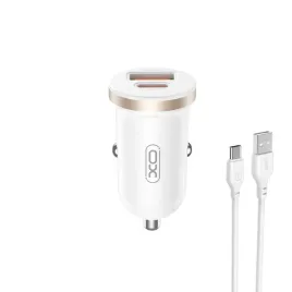 ladowarka-samochodowa-pd-30w-qc-1x-usb-1x-usb-c-biala-kabel-przewod-usb-c