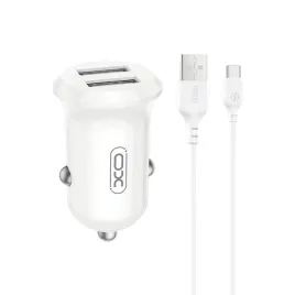 ladowarka-samochodowa-cc67-12w-2x-usb-czarna-kabel-przewod-usb-usb-c