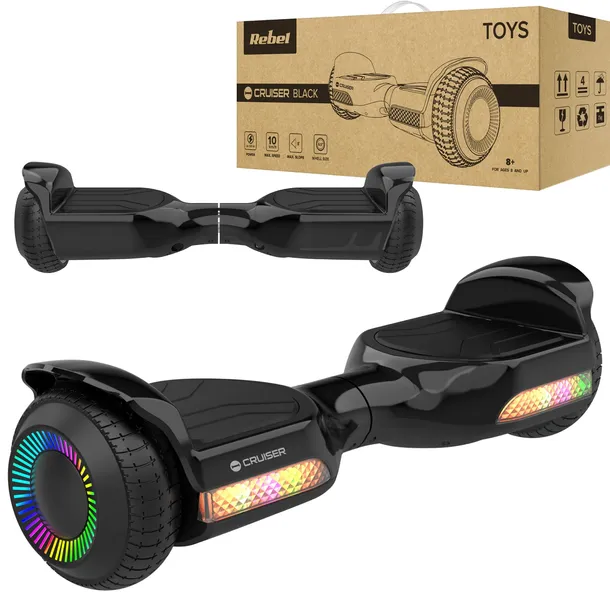 Deskorolka elektryczna Hoverboard deska 6,5" LED Rebel dla dzieci dorosłych